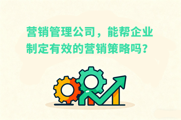 營銷管理公司，能幫企業(yè)制定有效的營銷策略嗎？